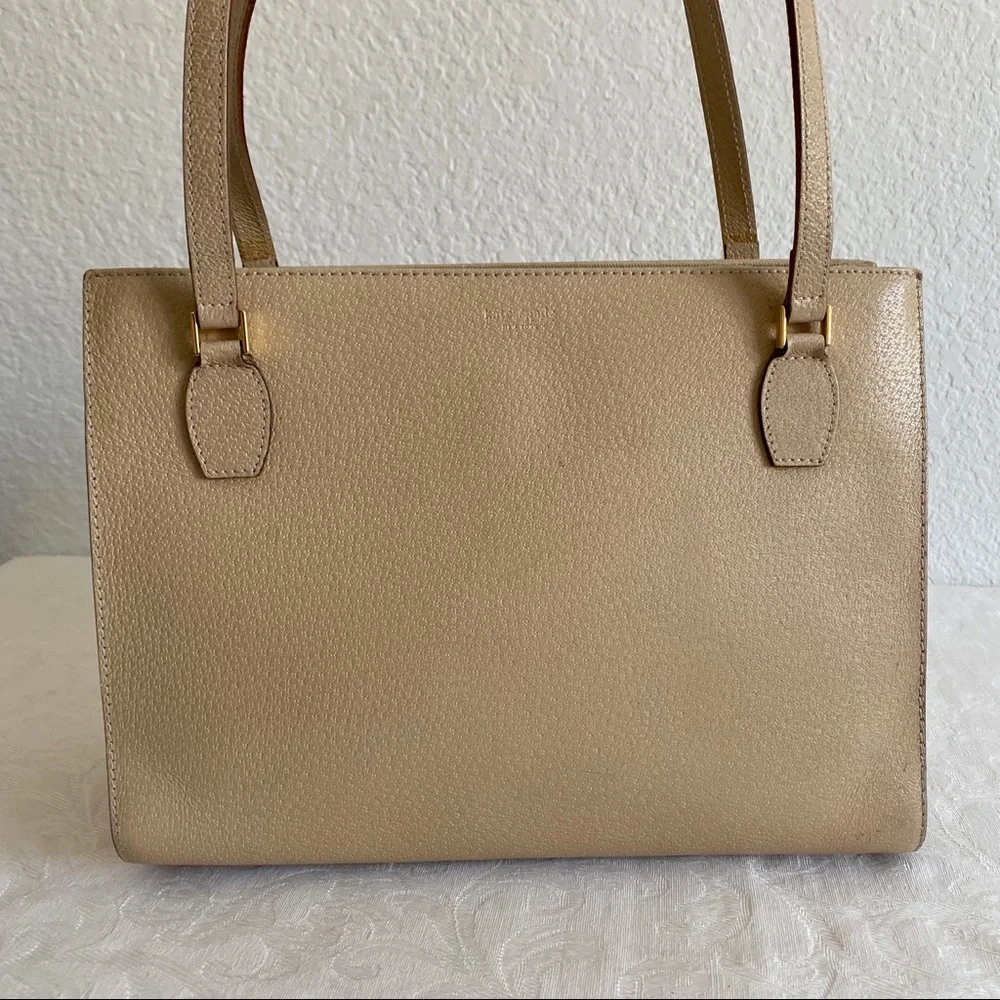 Kate spade beige Italian leather bag